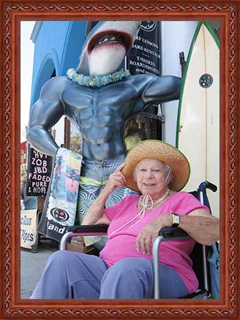 Mom at Venice Beach