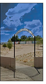 Entrance to cemetery